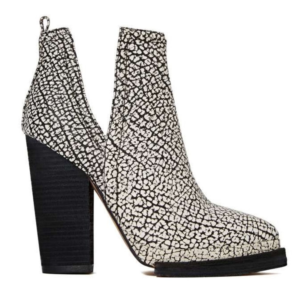 JEFFREY CAMPBELL Whose Next bootie in Black/White